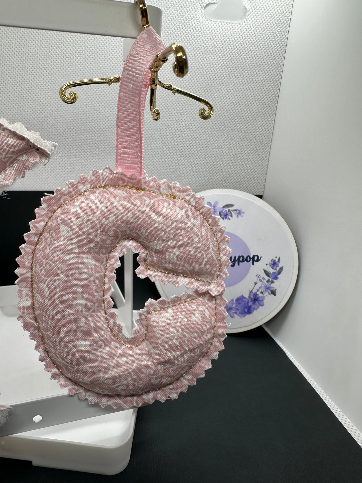 Fabric letter keyholder
