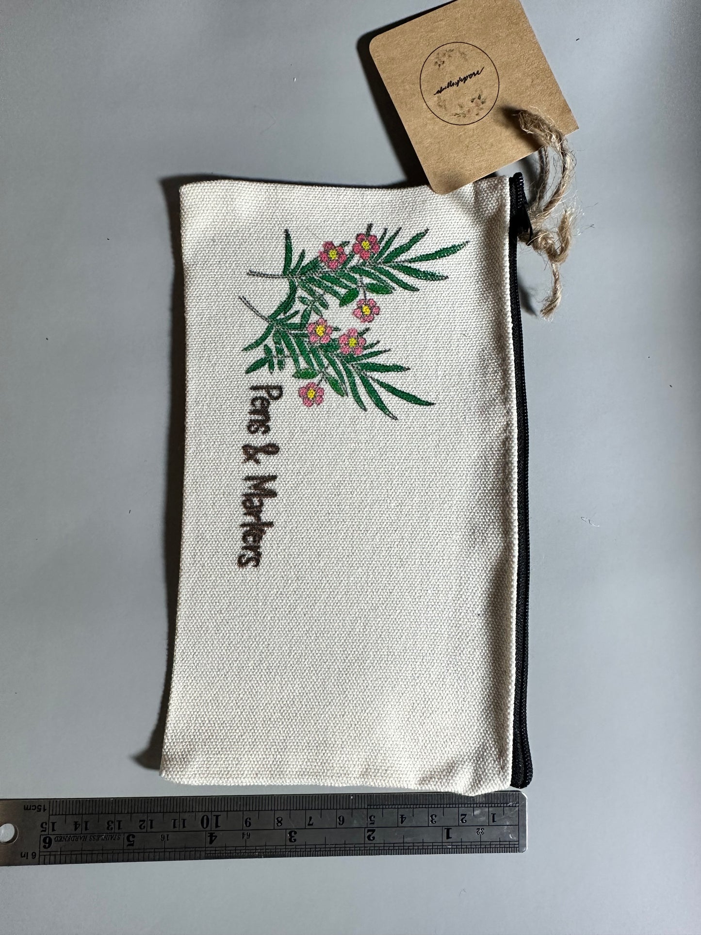 Handpainted pencil pouch