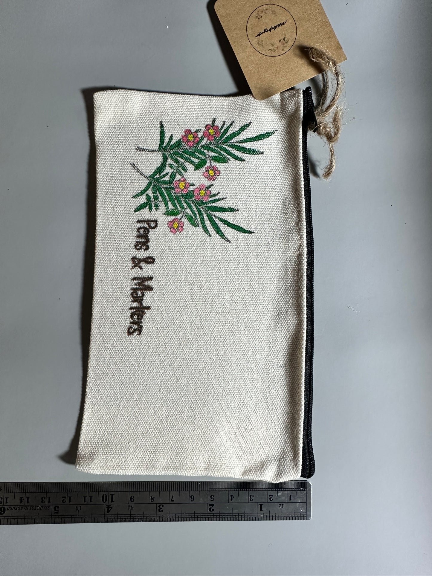 Handpainted pencil pouch