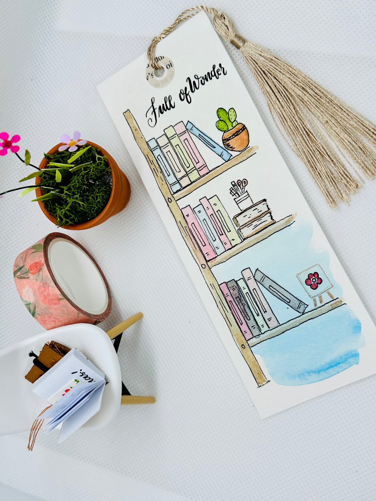 Original handpainted bookmark