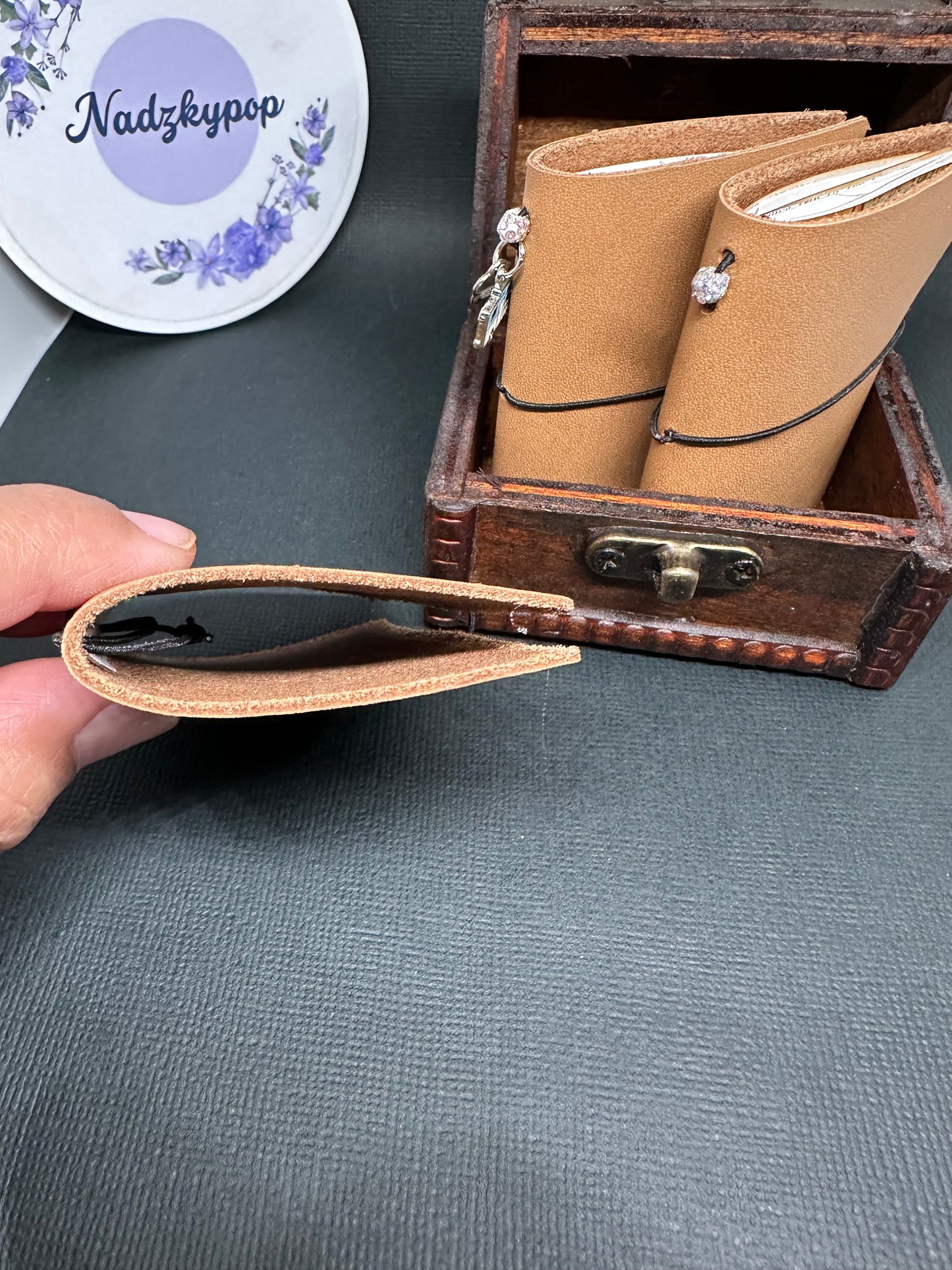 Mini Leather Junk Journal Cover