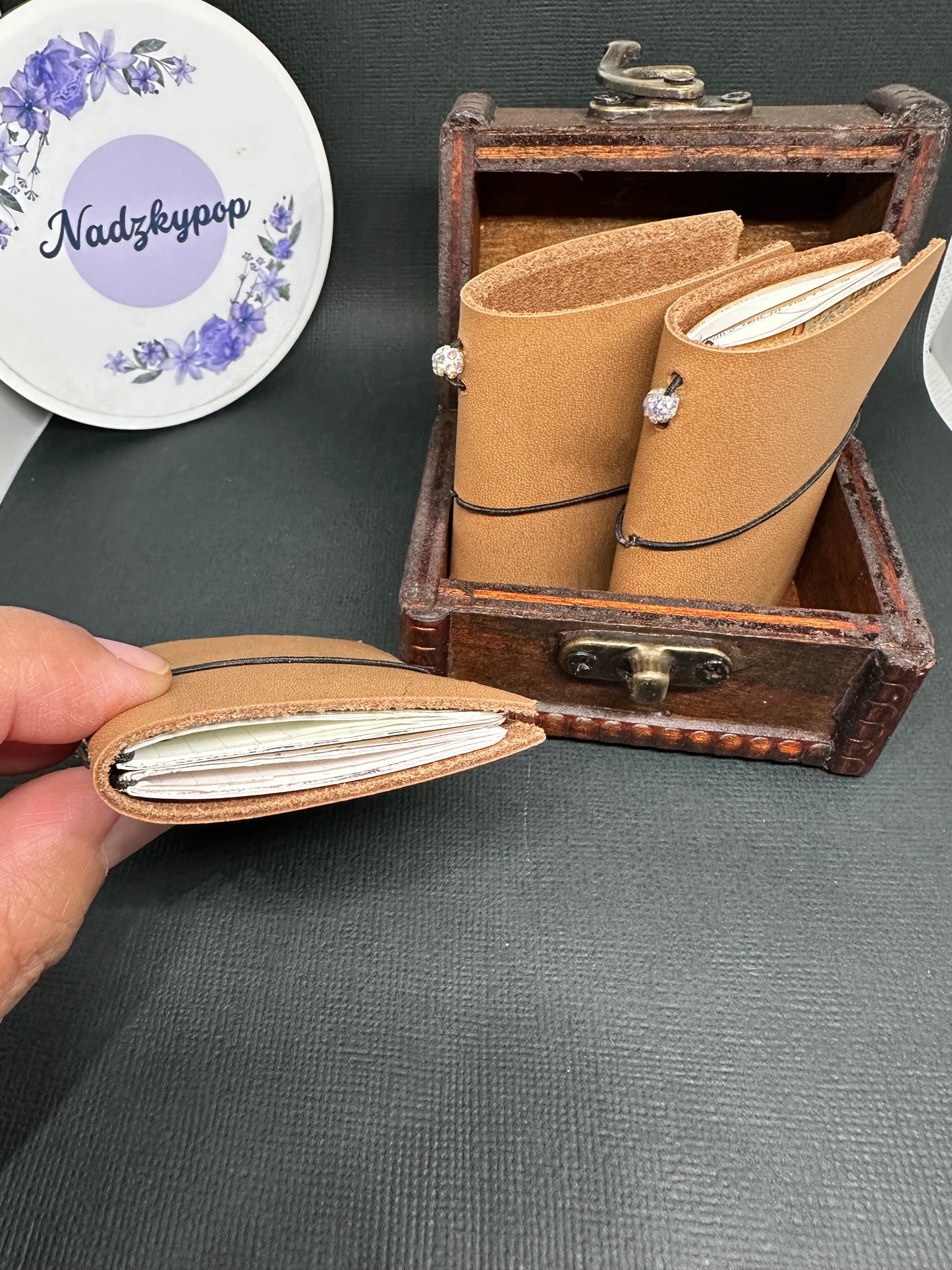 Mini Leather Junk Journal Cover