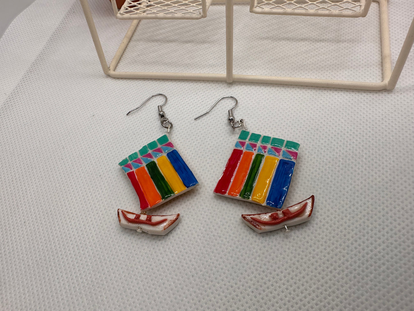 Handmade Vinta sail earring-Zamboanga City