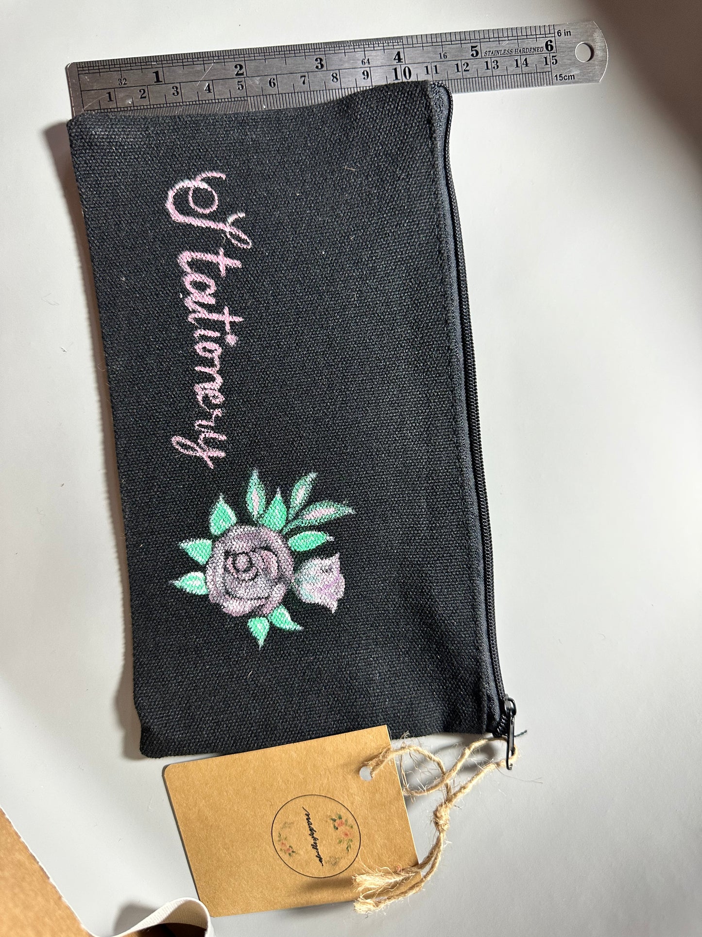 Handpainted pencil pouch