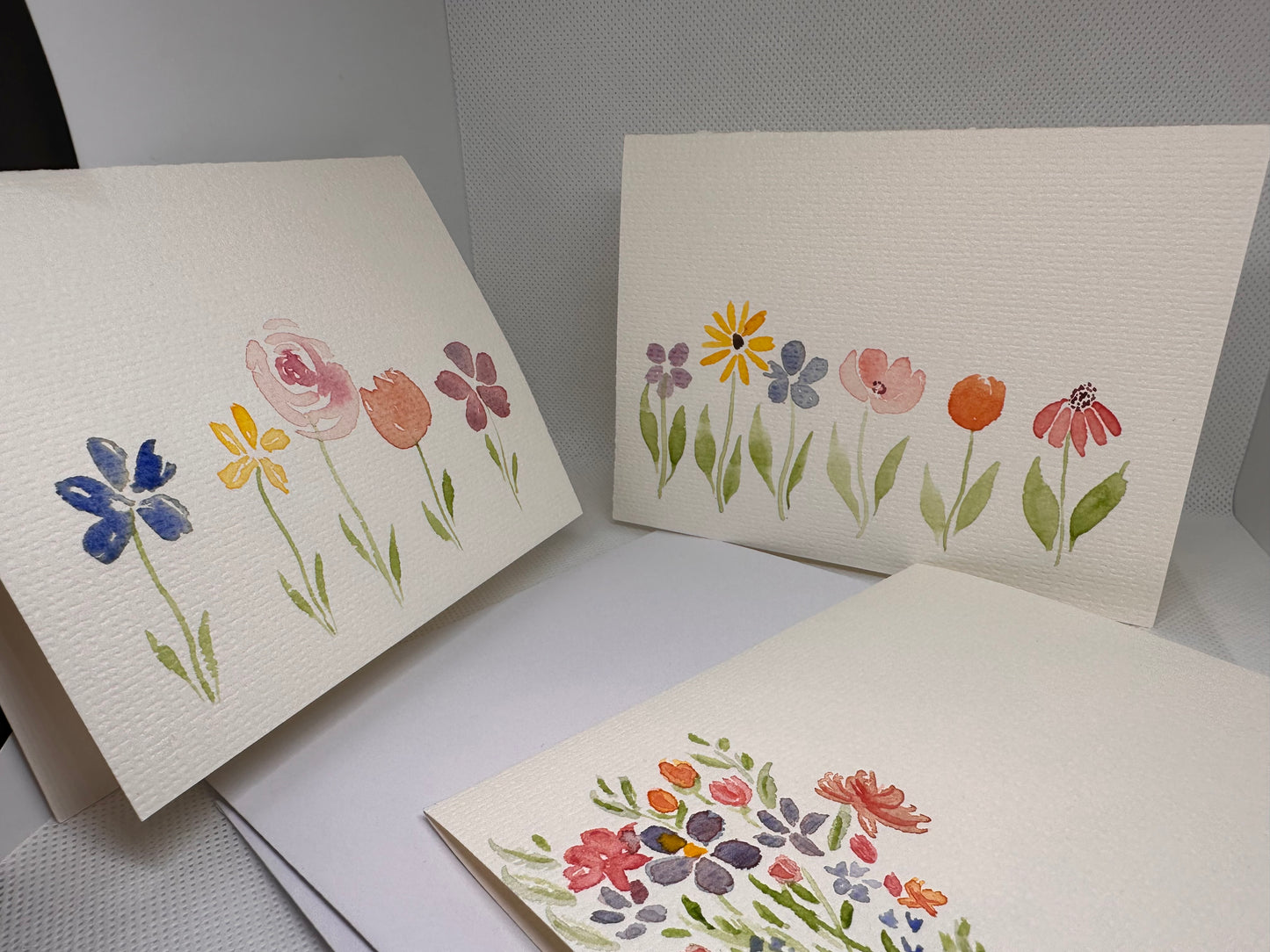 Original Handpainted Greeting Card-flowers