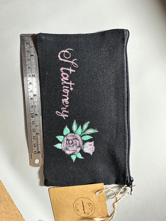 Handpainted pencil pouch