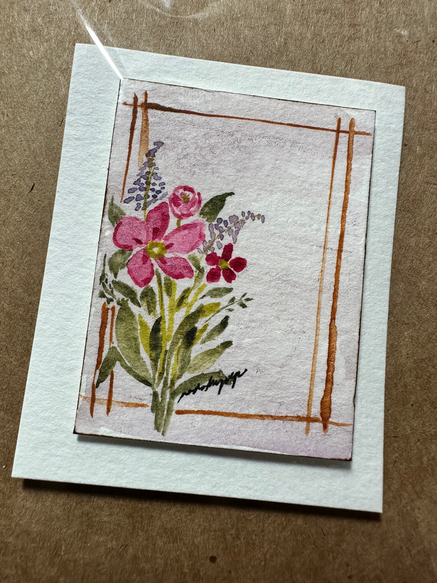 Handpainted Notecard