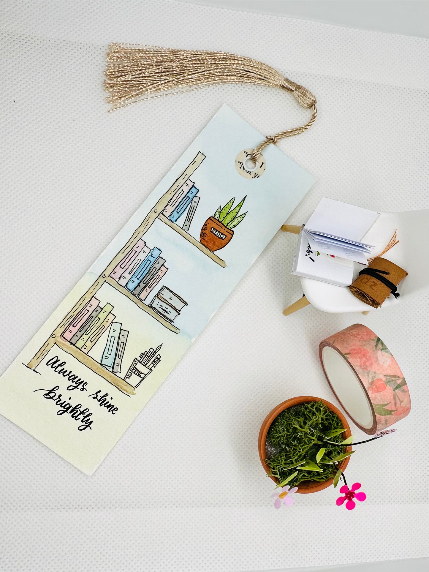 original handpainted bookmark