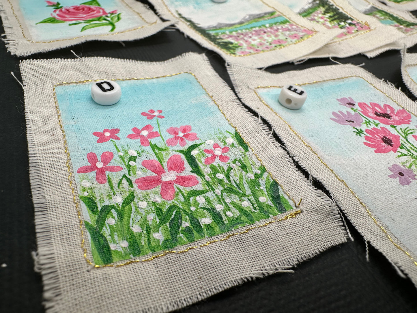 Handpainted Cloth Patch