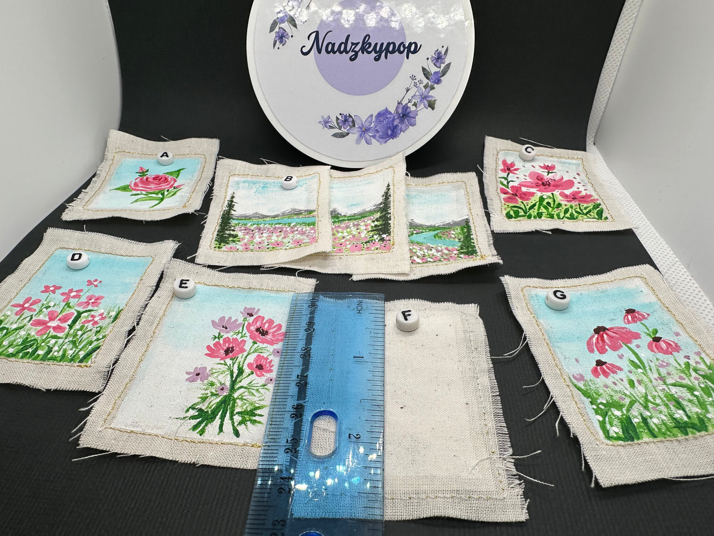 Handpainted Cloth Patch