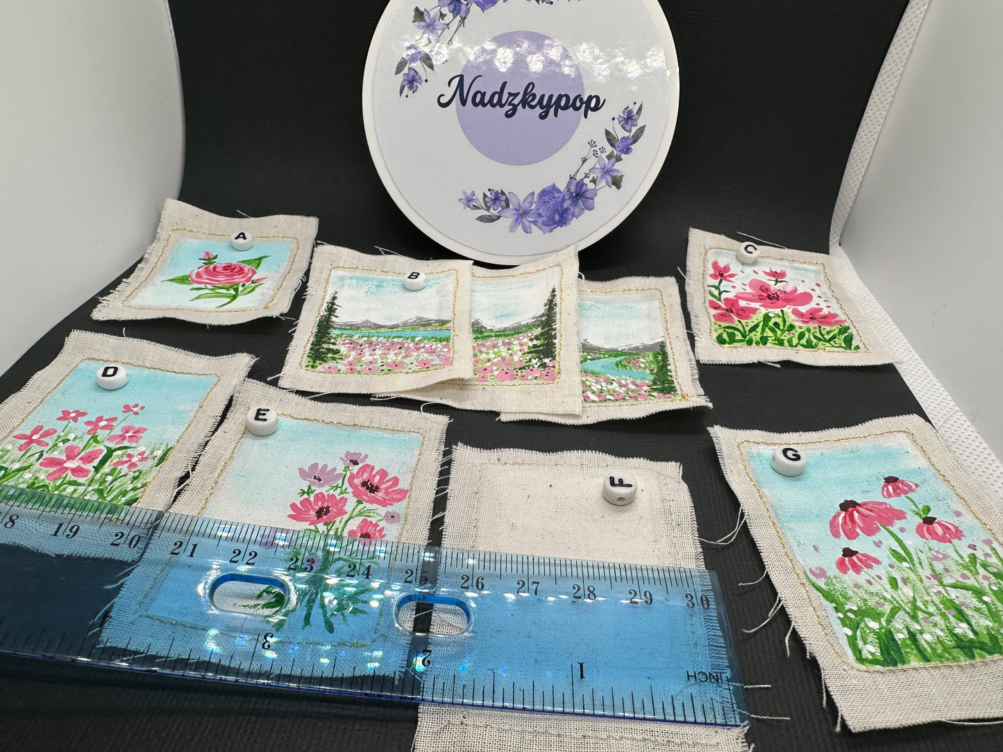 Handpainted Cloth Patch